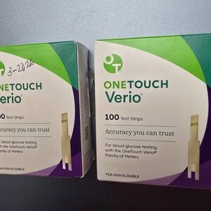 Verio Test Strips - 100 Count, Green and Purple